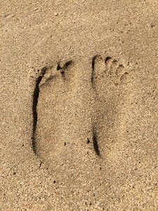 Beach feet sand