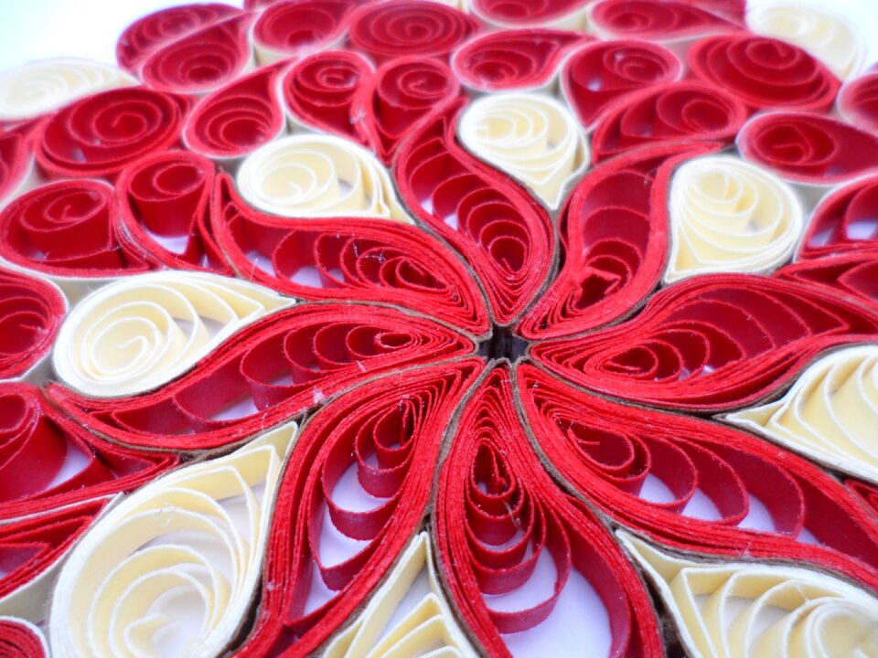 Symmetry red paper