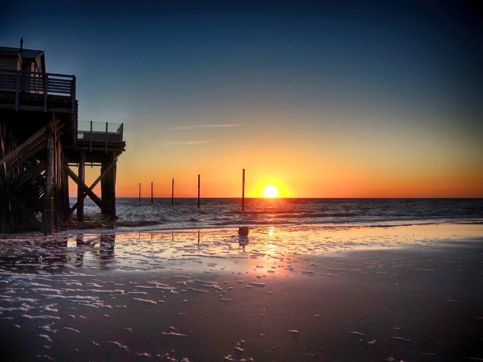 Sunset north sea vacations