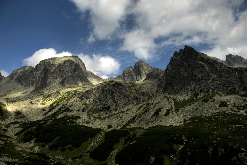 Top view mountains nature