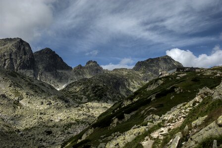 Top view mountains nature