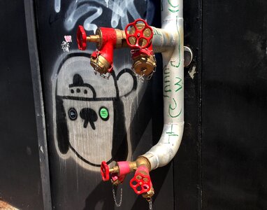 Graffiti street art hydrant