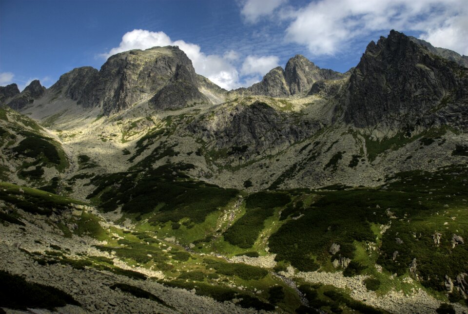 Top view mountains nature