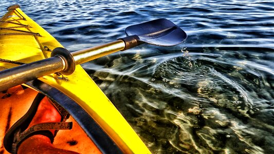 Water sport kayaking