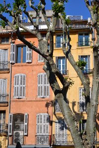 South of france facades houses photo