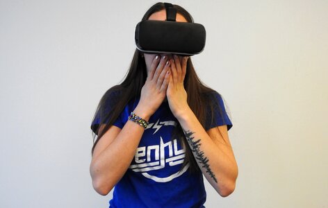 Technology virtual reality photo