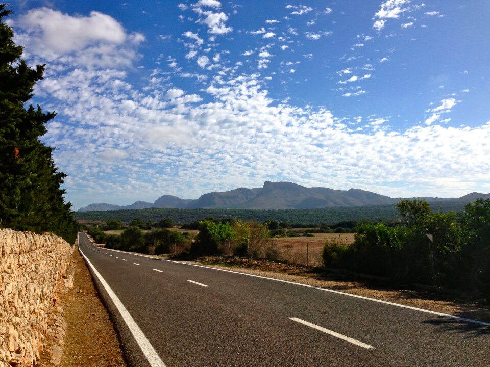 Road landscape vacations