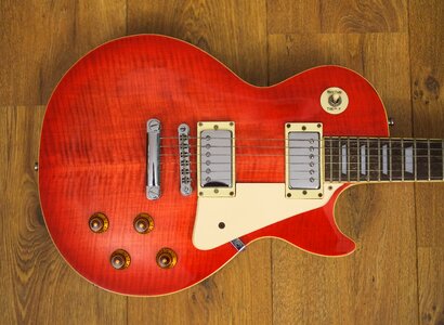 Rock and roll brown guitar
