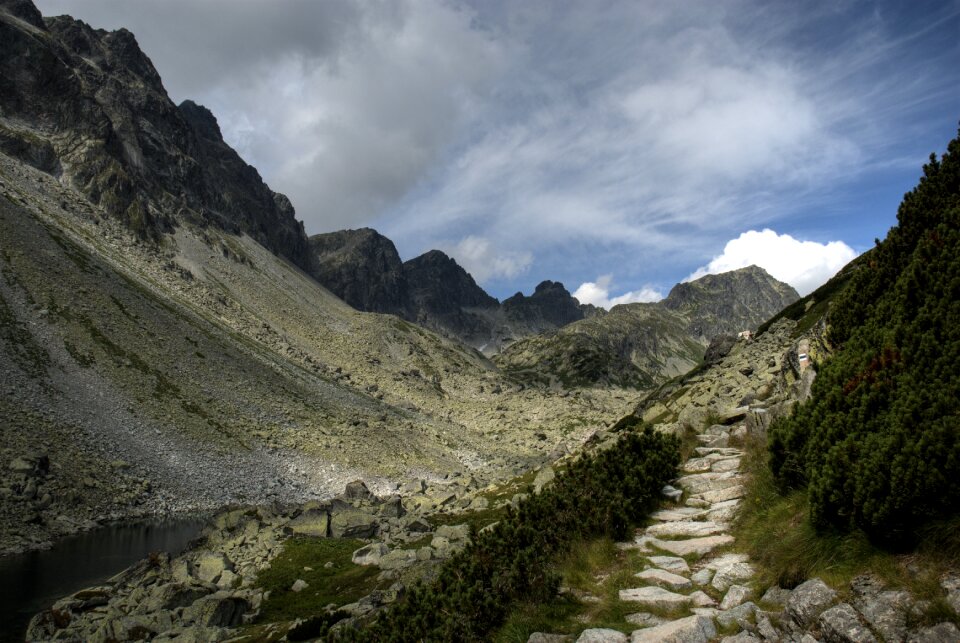 Top view mountains nature