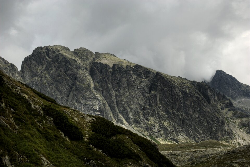 Top view mountains nature