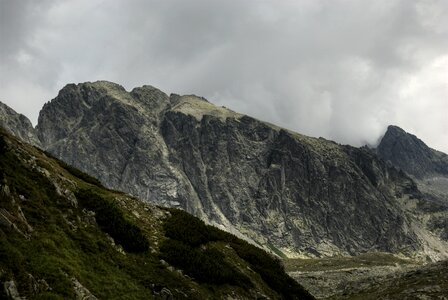 Top view mountains nature photo