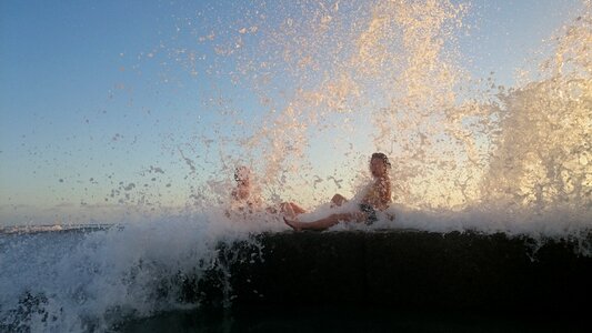 Beach wave summer
