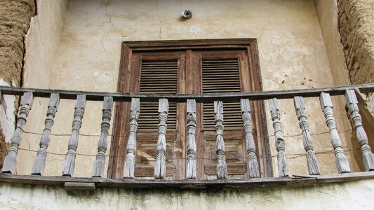 Traditional house balcony
