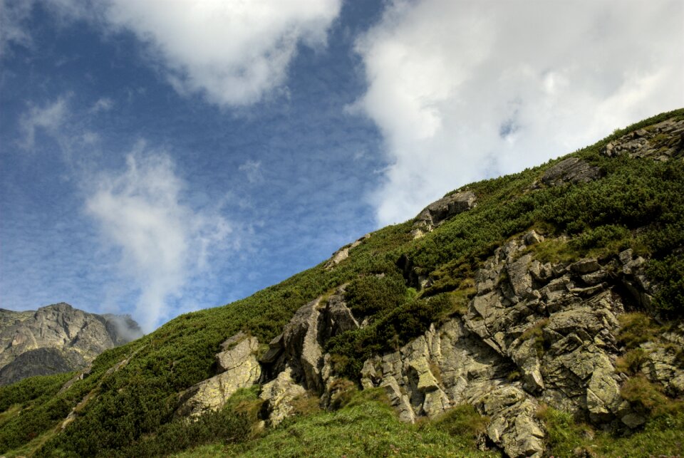 Top view mountains nature