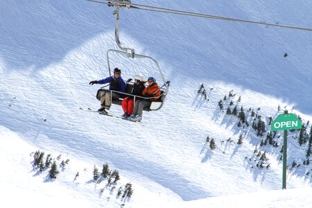 Mountain skier sport photo