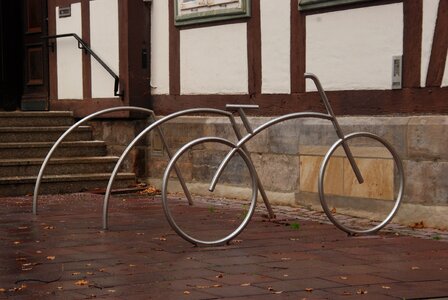 Bicycle rack modern photo