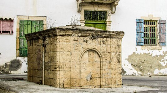 Tank old stone built