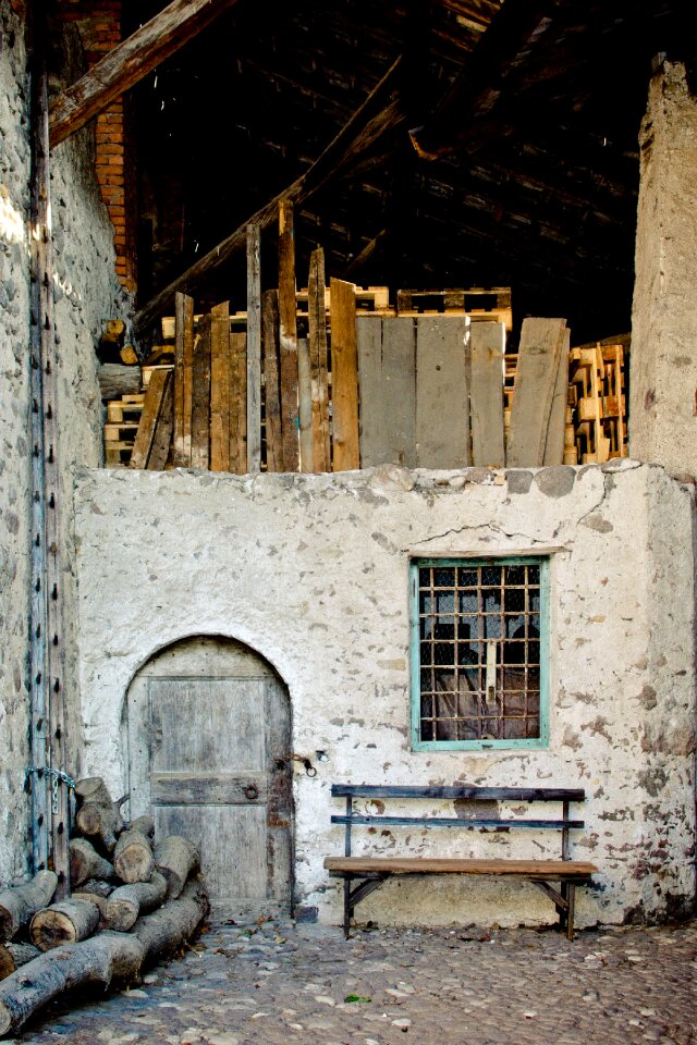 Old masonry building historically