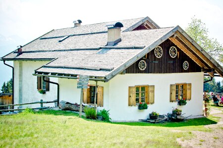 Alpine hut almen hut house