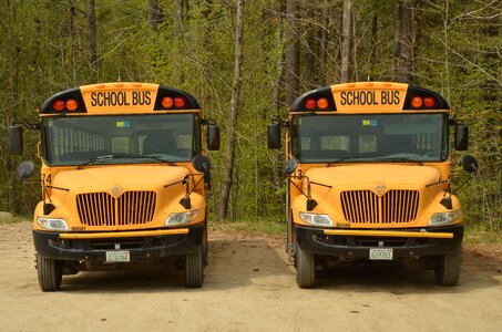 School yellow transport photo