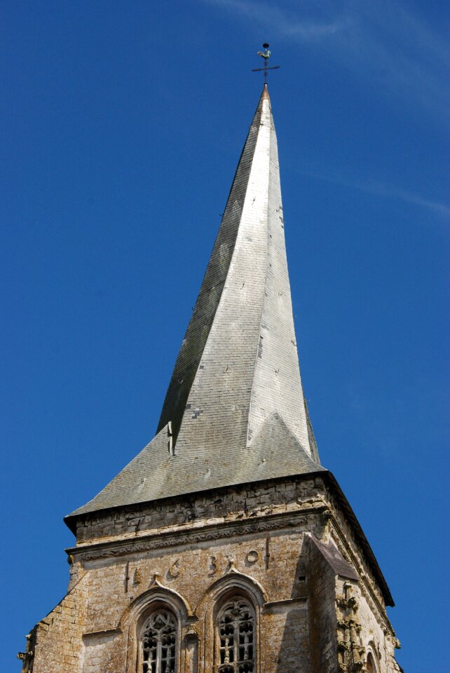 Church tower crooked religion