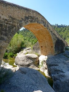Romanesque buttress river photo
