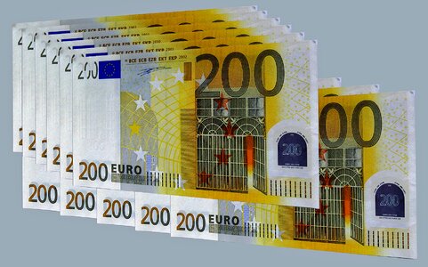 Euro notes money seem photo