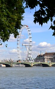 Ferris wheel river thames united kingdom photo