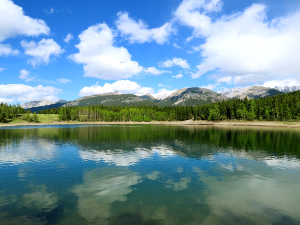 Water sky reflection