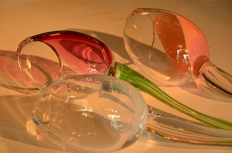 Glass art tulip
