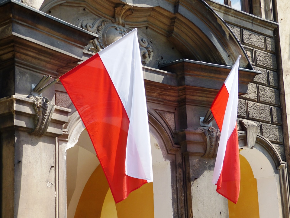 Polish flag flag of poland homeland