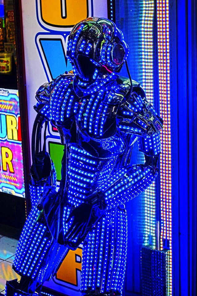 Night show blue