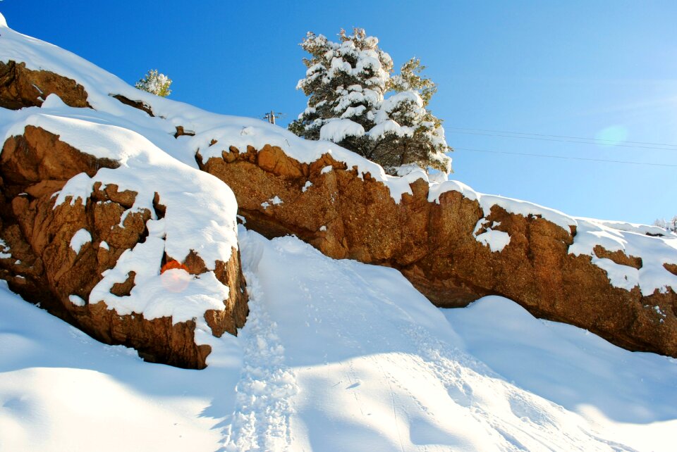 Landscape winter mountain