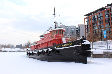 Old port ice trawler photo