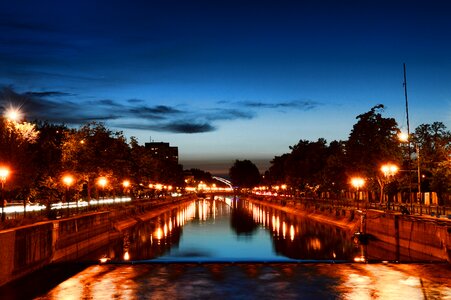 River reflection sky