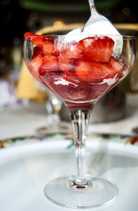 Cream strawberry ice cream