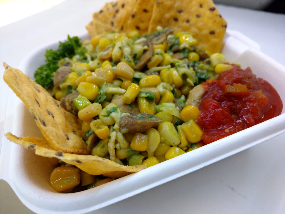 Organic organic food meal