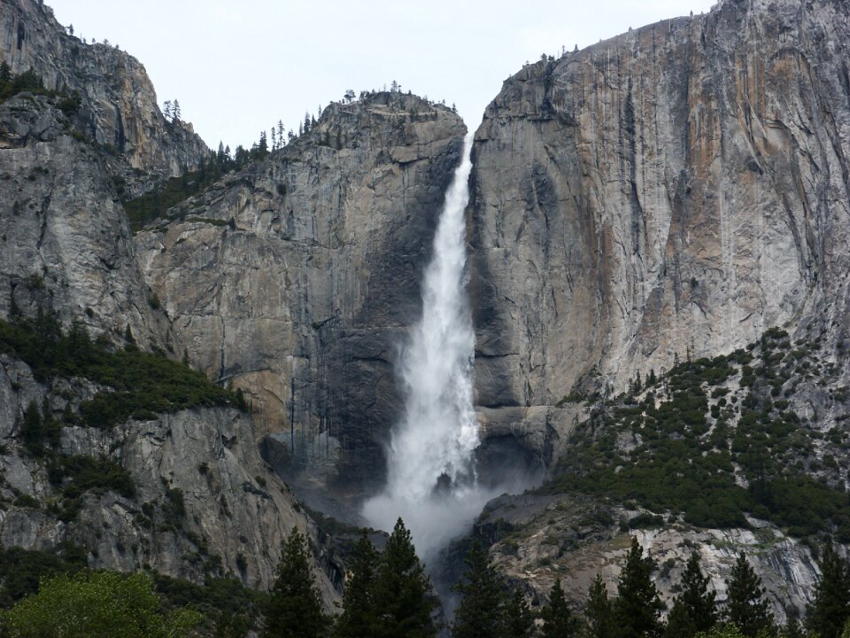 Natural forest waterfall