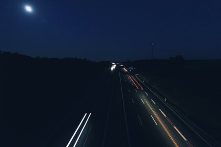 Lights traffic night photo