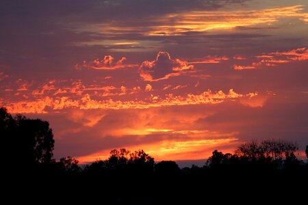 Cloudscape evening clouds