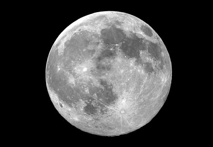 Full moon space sky