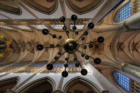 Old chandelier cathedral photo