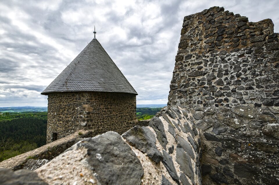 Castle stone wall natural stones