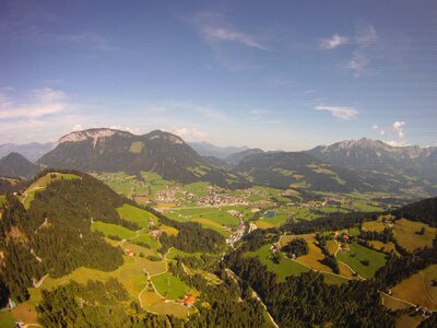 Panorama hiking landscape