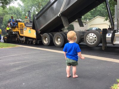 Construction driveway street