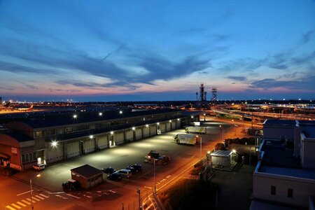 Kansai international airport night view sky