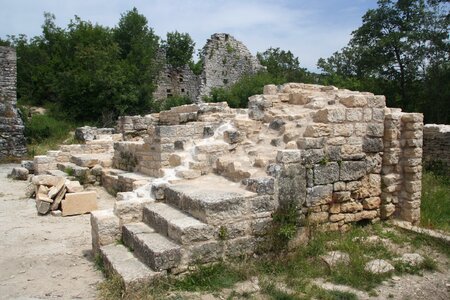 Old stones stairs photo