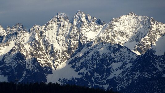Landscape the national park the high tatras