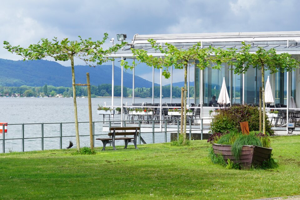 Beach cafe peninsula mettnau