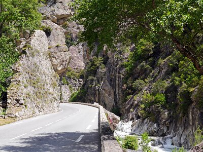 European route 74 rock rock walls photo